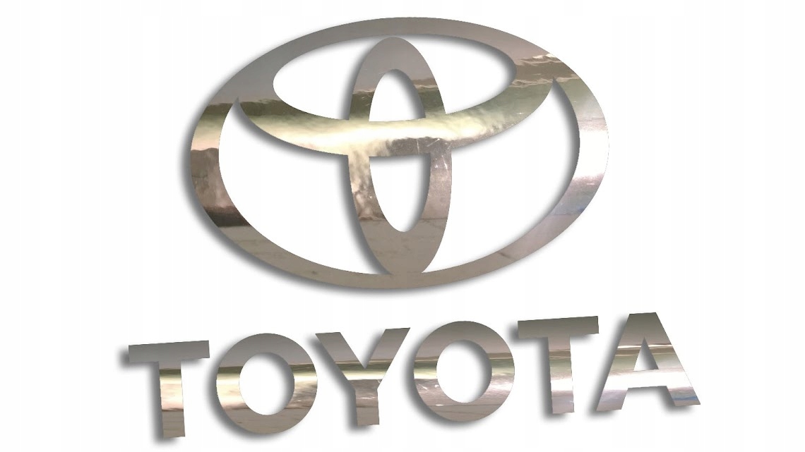 

Wycinana naklejka Toyota chrom