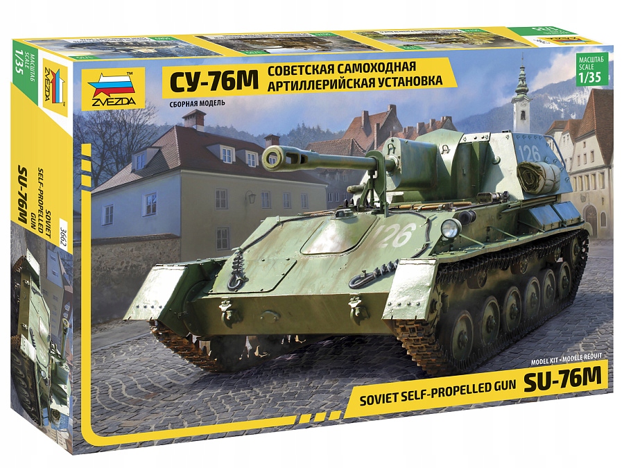 Zvezda 3662 1/35 SU-76 Sovětské samohybné dělo