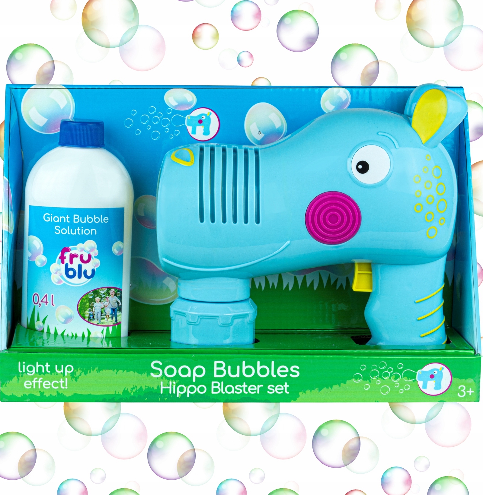 

Blaster Hippo Fru Blu Wyrzutnia baniek 0,4l płyn