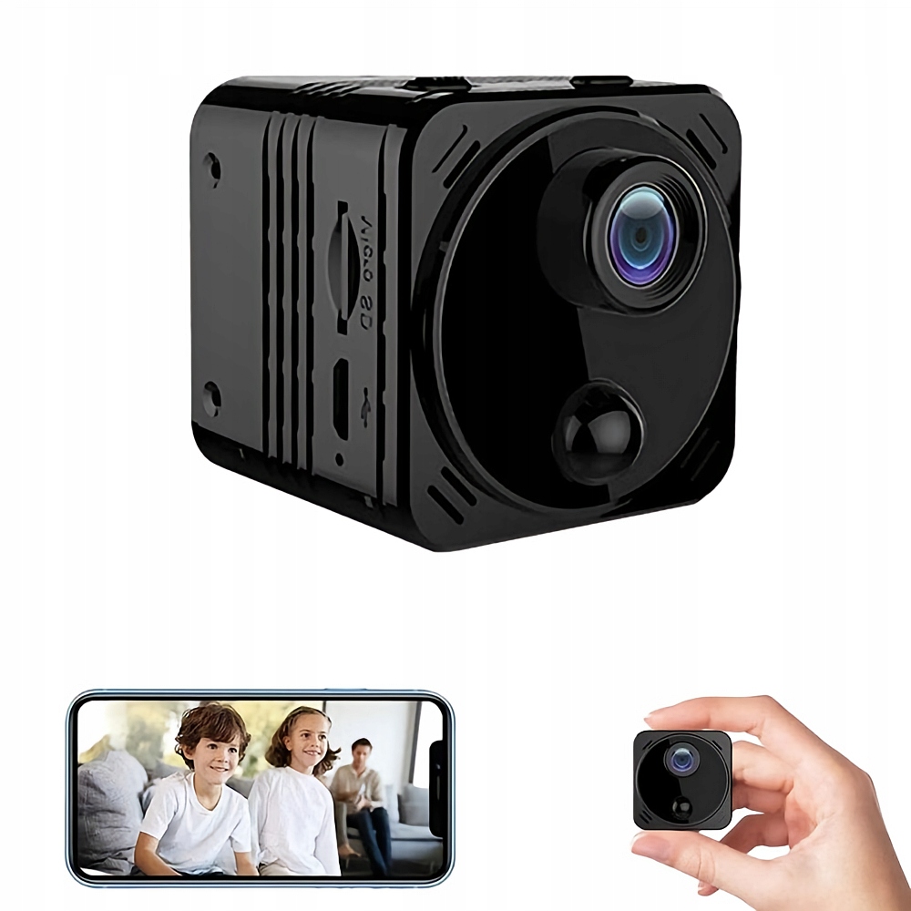 Mini Kamera Wi-fi 4K Hd Z Funkcją Nagrywania W Trybie Oszczędzania