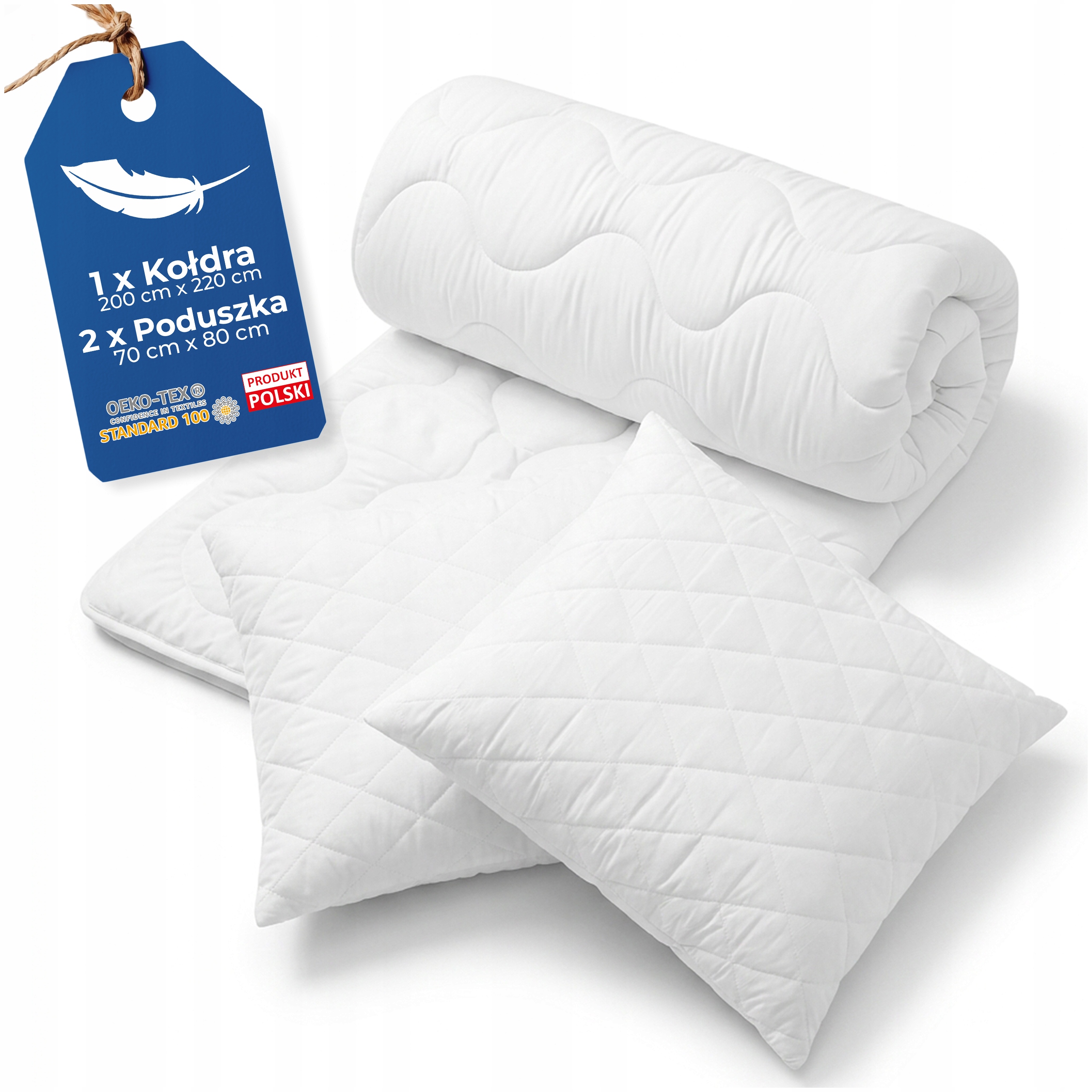 antialergická celoroční přikrývka Komplet 200x220 2 Polštáře 70x80 Premium