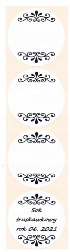 

Naklejki Etykiety Na Przetwory Fi 58 50 Szt