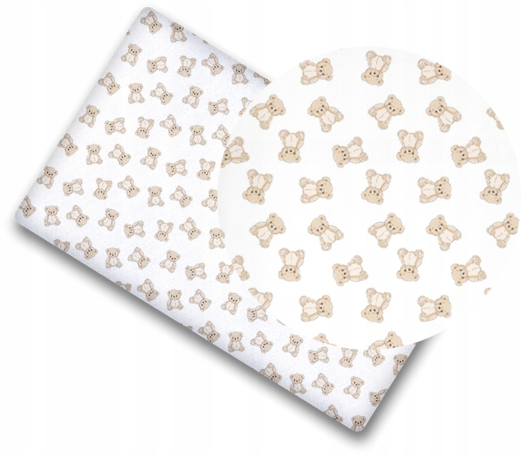 Простыня для детской кроватки 120x60 с эластичным хлопком 100% BABYMAM