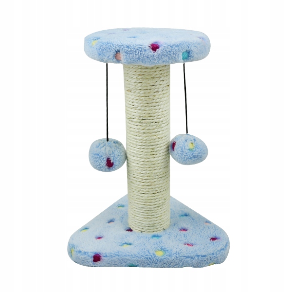 

Drapak sizal słupek z Piłeczkami błękitny 28cm