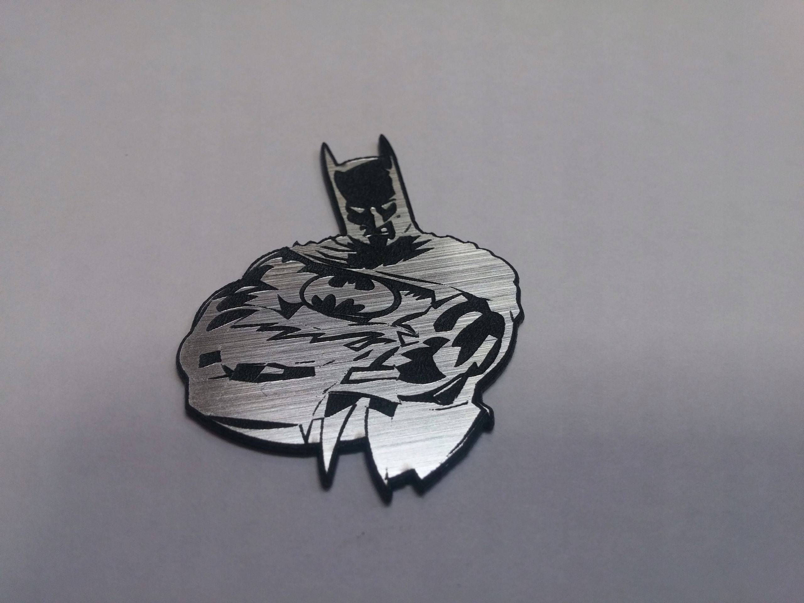 

Batman naklejka emblemat 33 x 43 mm * Srebrna