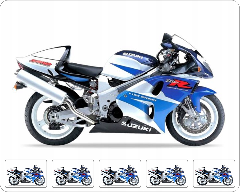 Samolepky Na Motocykl Juula Pro Suzuki Tl 1000 Vel. 1998 Modré Bílé L99