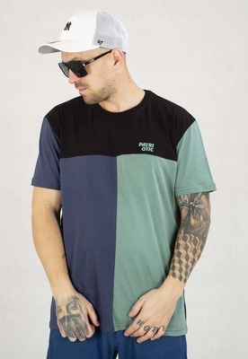 Tričko Patriotic Cls Cut černofialově zelené