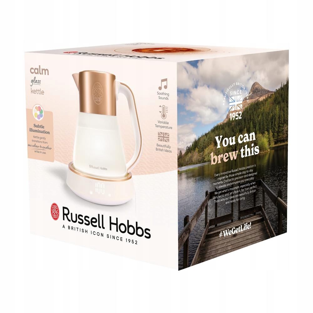 RUSSELL HOBBS Szklany Czajnik 1.7L LED Wyświetlacz 2400W — miniatura 9