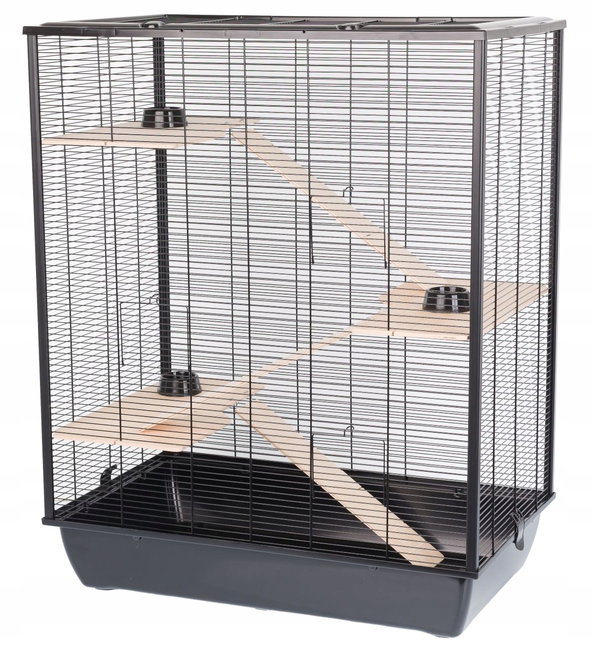 Inter-zoo Bardzo duża klatka dla gryzoni Diego wood czarna 780x480x970 XXL