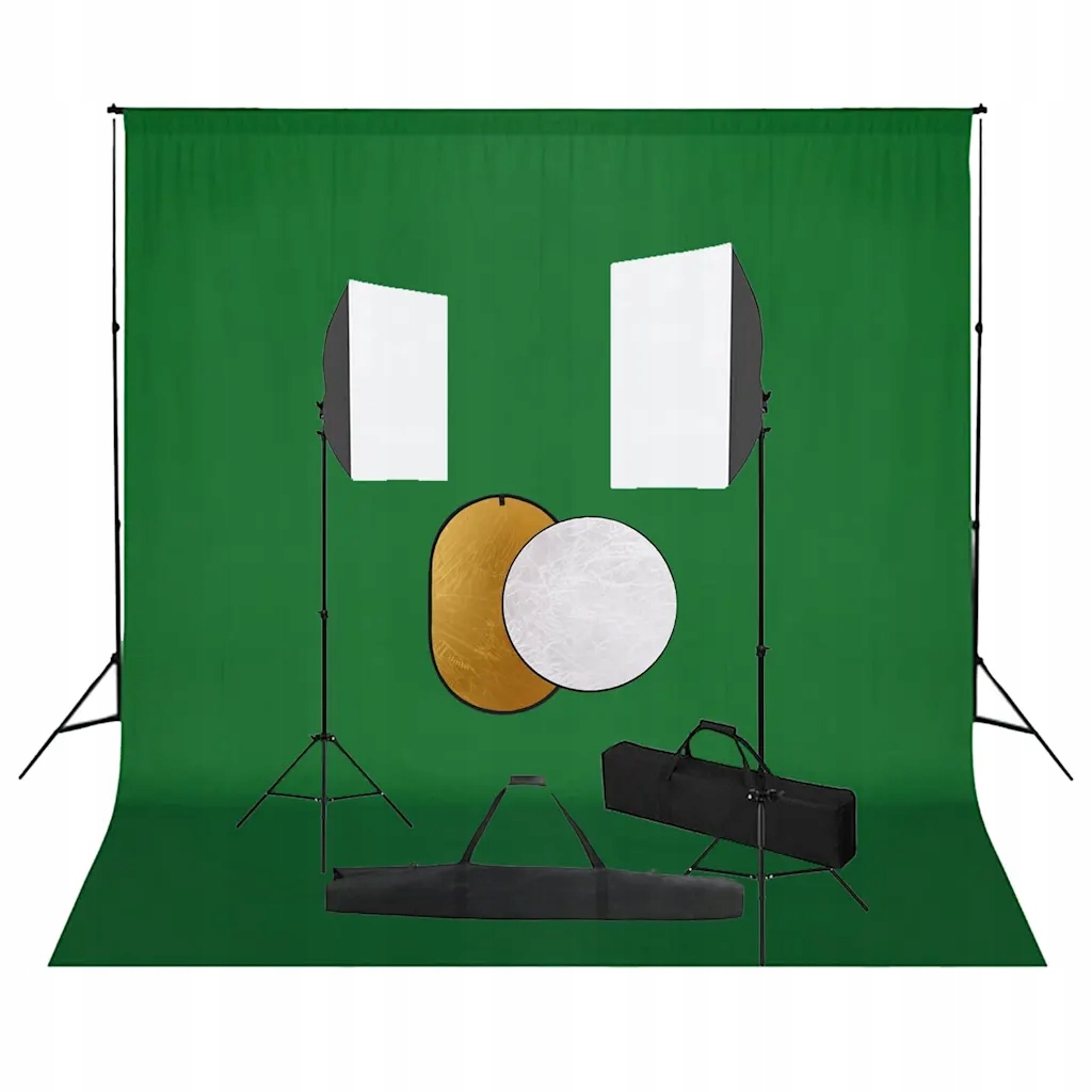 Zestaw Fotograficzny Teleskopowy 40x60cm Czarny/Zielony