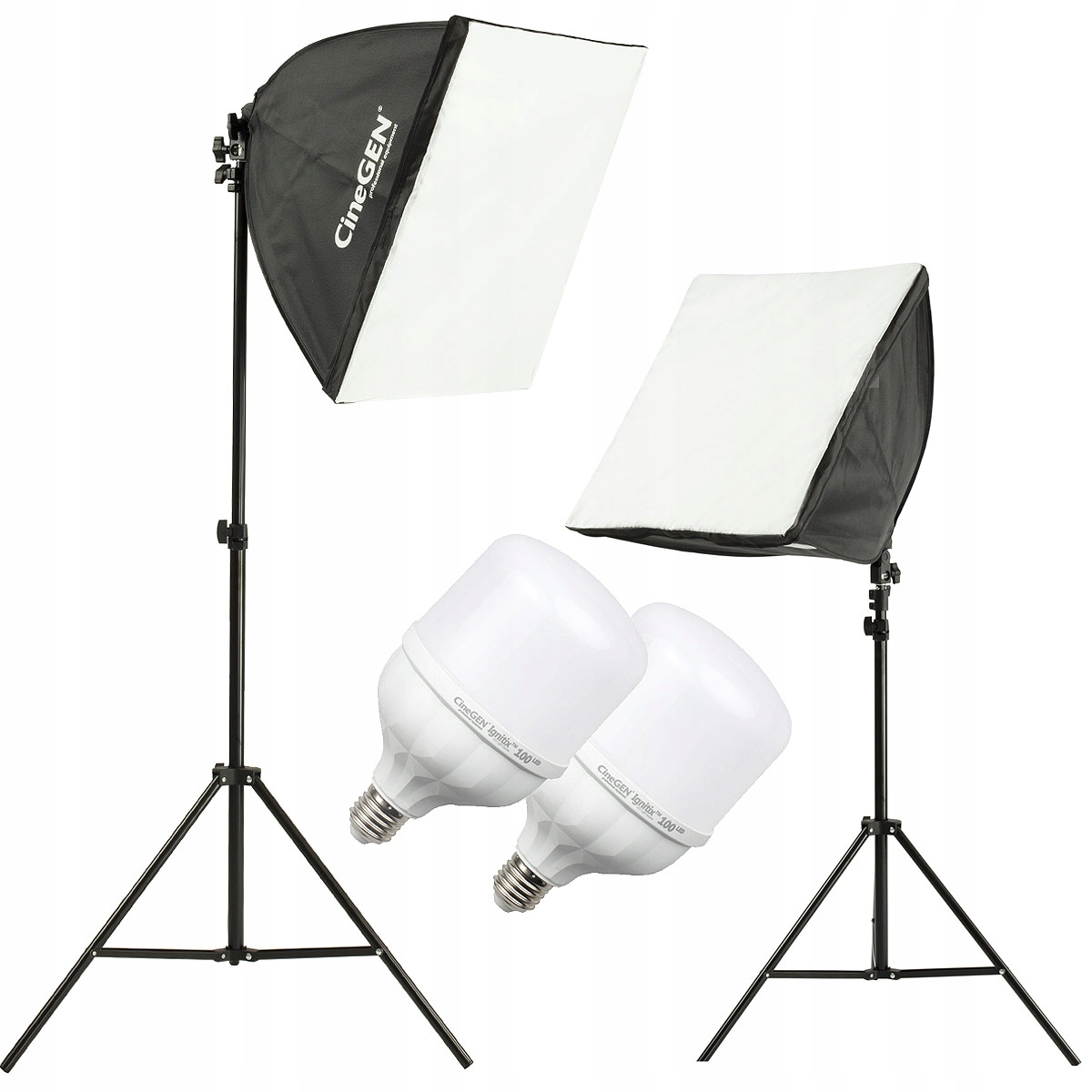 2 Led lampy s softboxy 60x60