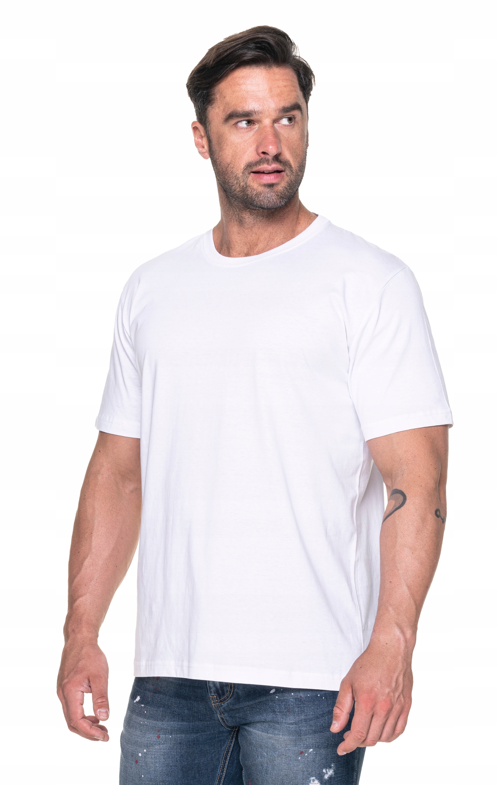

Heavy koszulka robocza t-shirt bawełna biała ' M