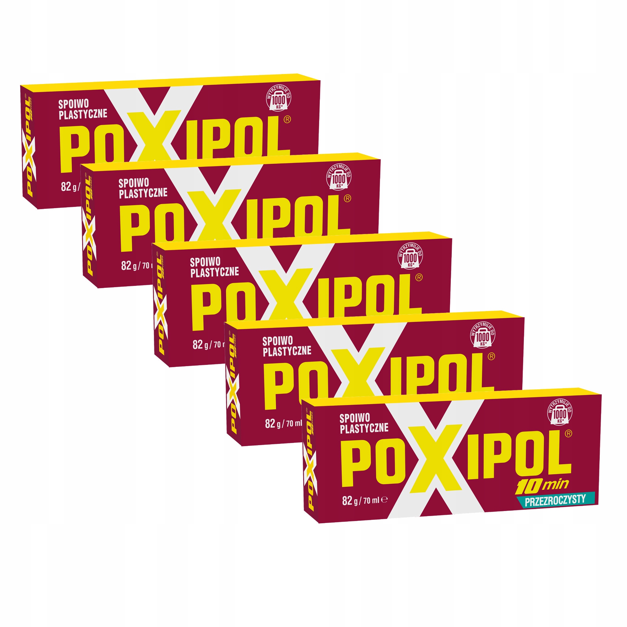 Klej Poxipol 70ml Przezroczysty Zestaw 5szt