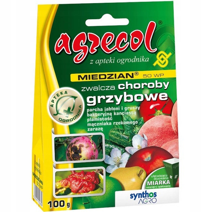 

Środek Na Choroby Grzybowe Parch Miedzian Wp 100g