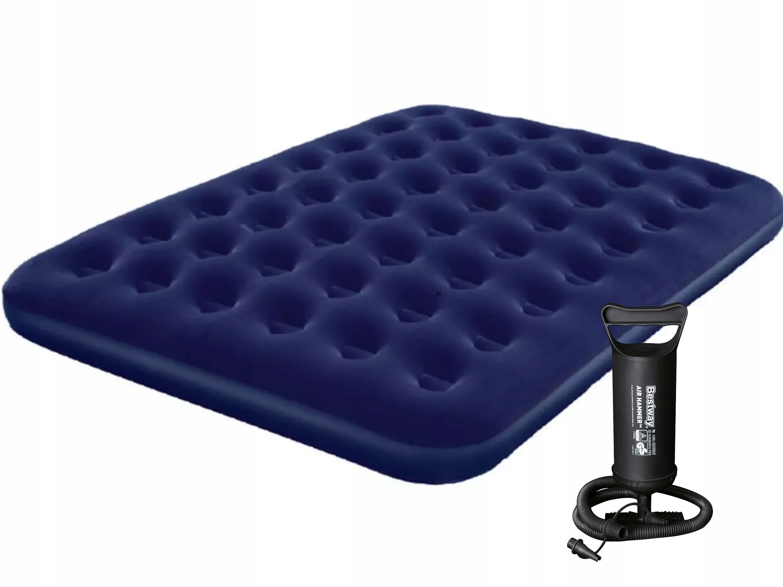 2v1 Velká Nafukovací Matrace 2-OS. 203x152 Pumpa