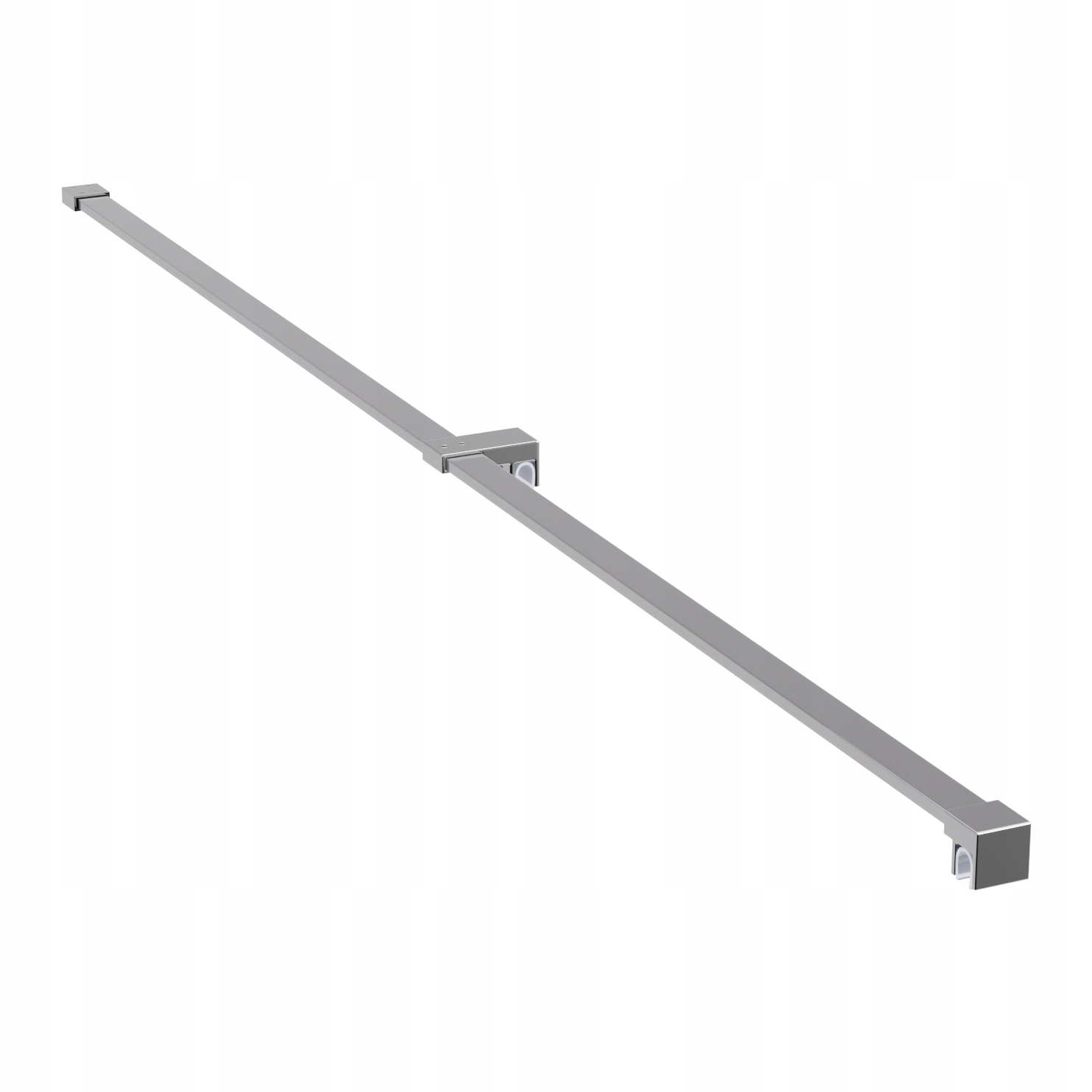 Držiak Do Kabíny Kolmý Nastaviteľný 30-120 CM Pre Sklá 6-8 MM Chróm