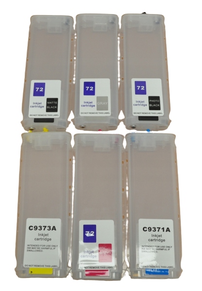 Kazety Ciss 72 Pro Hp Designjet T790 T1100 T1300