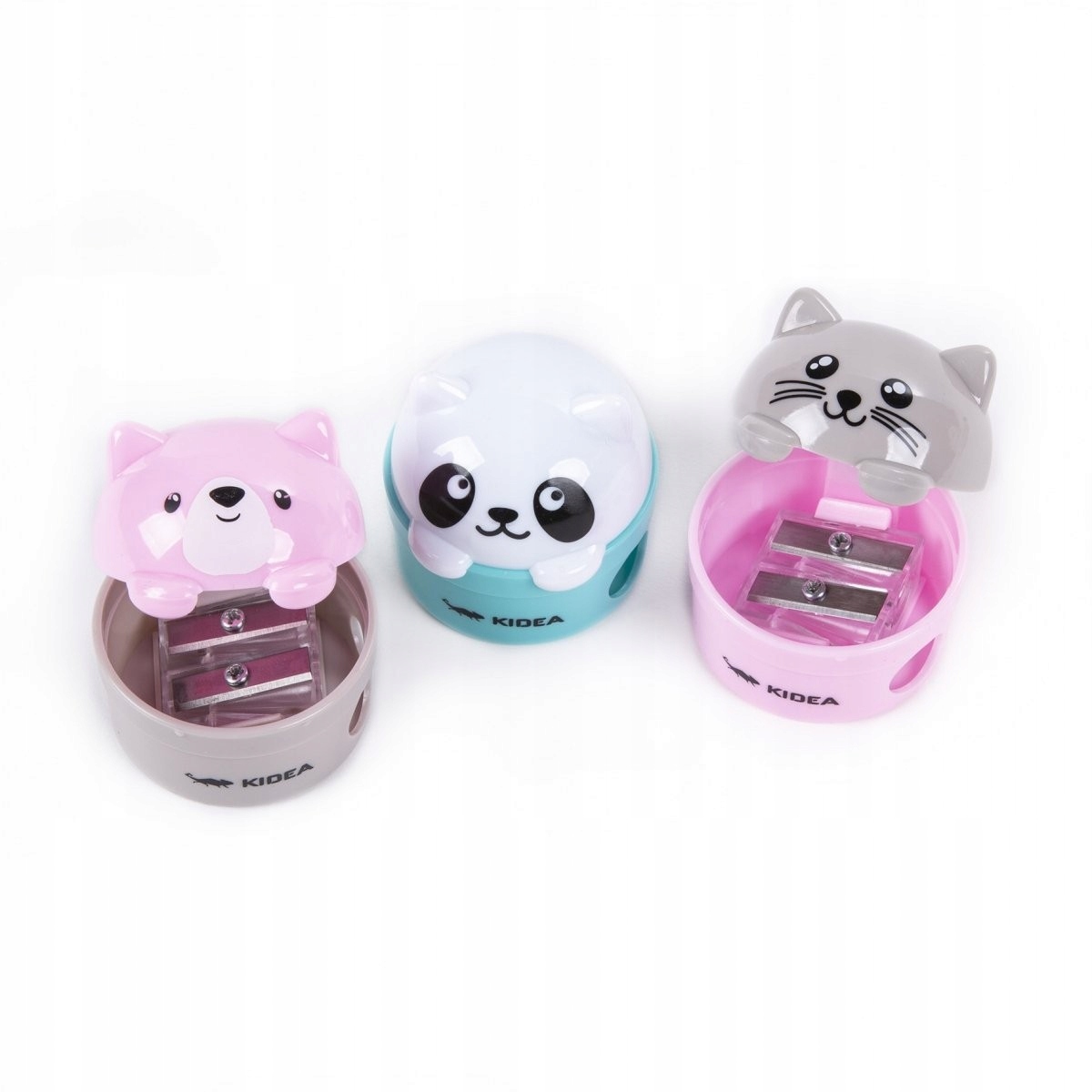 TEMPERÓWKA szkolna podwójna PANDA MIŚ CHOMIK KIDEA MIX Materiał plastik