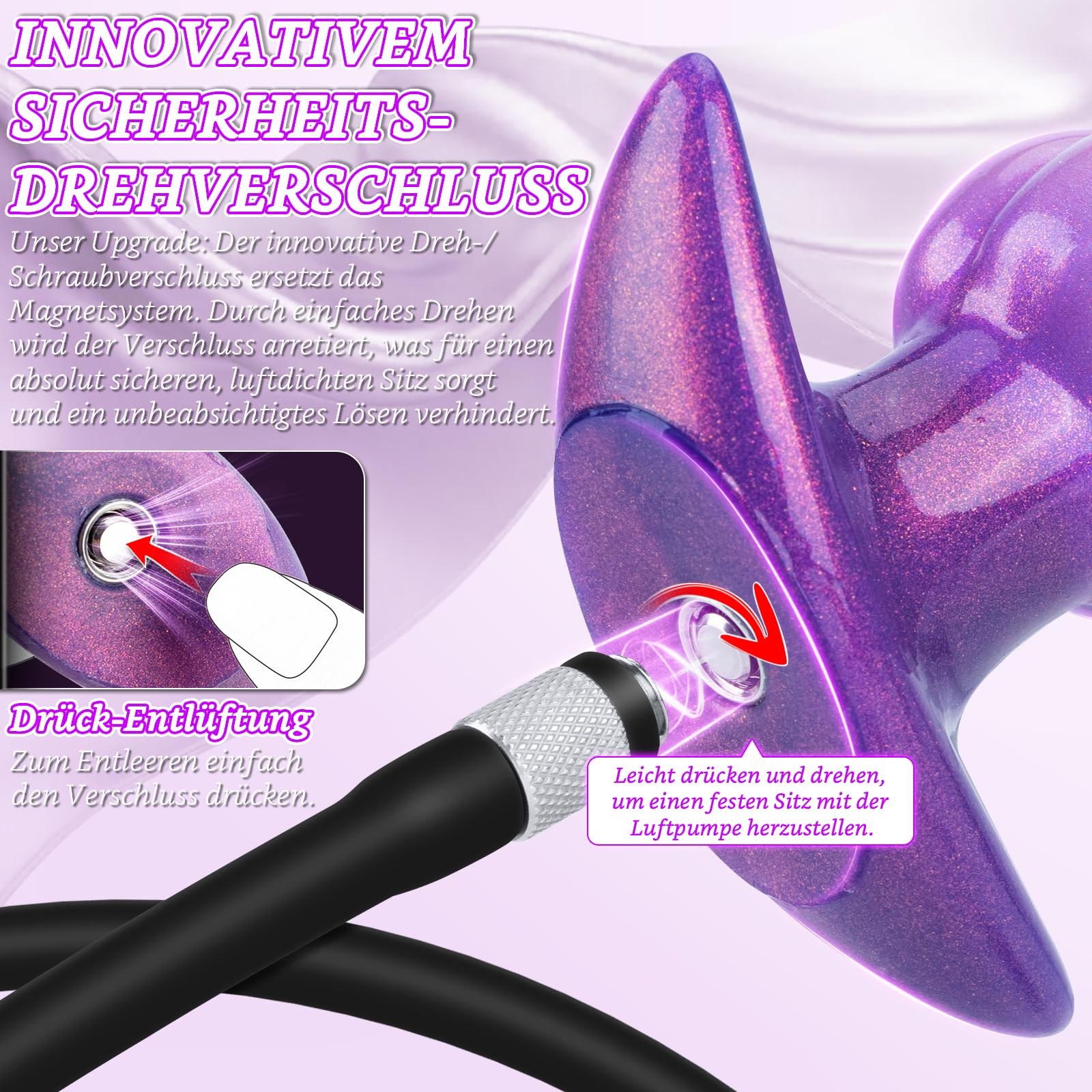 NEU Analny Korek XXL Z Pompką Dla Mężczyzn I Par — miniatura 2