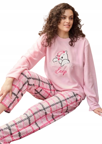 Fleecové Pyžamo Teplé Pyžamo Z Fleecu Spící Medvídek Need More Sleep XL