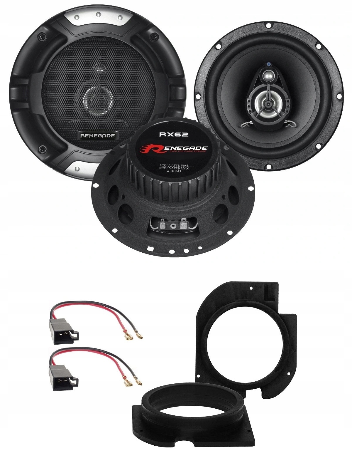 Automobilové reproduktory 165 mm Renegade RX62 Škoda Octavia 1 Predná Časť Vzdialenosti