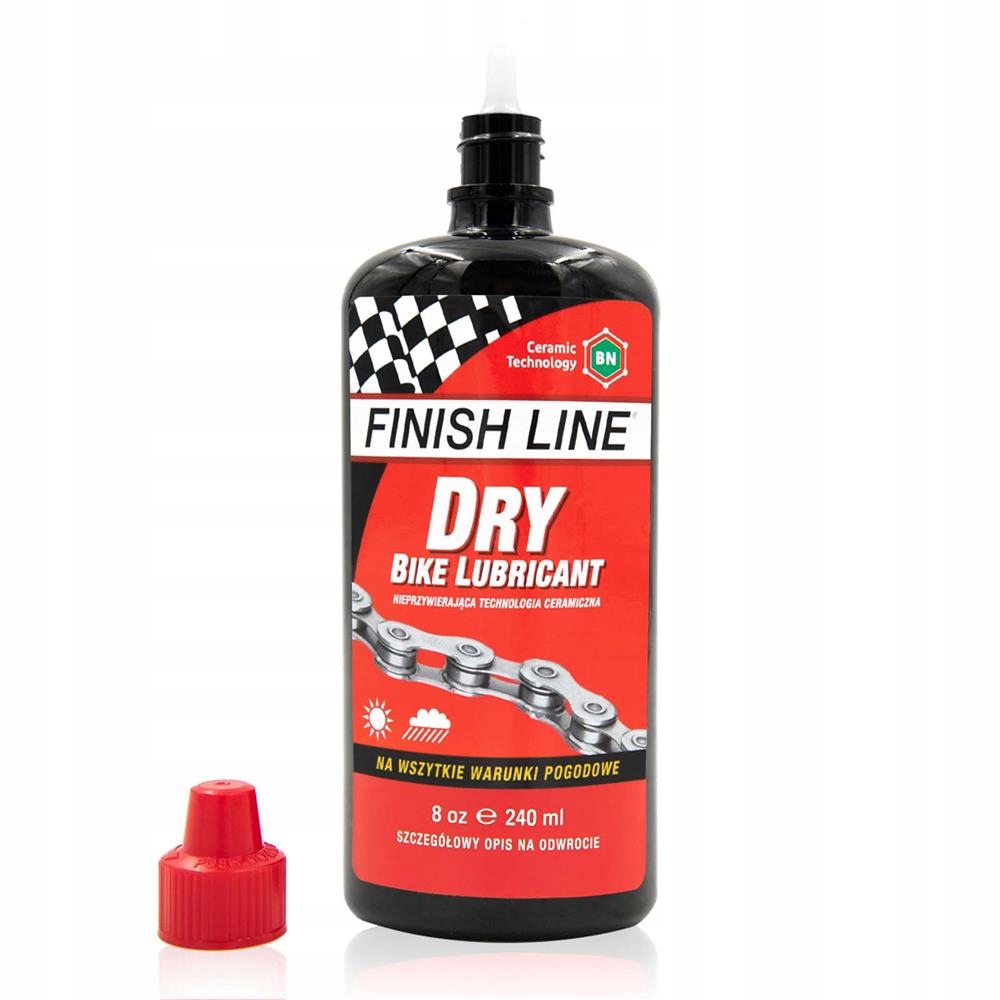 Olej do łańcucha Finish Line Dry Lube 240 ml Non-Stic Ceramic azotek boru Marka Finish Line