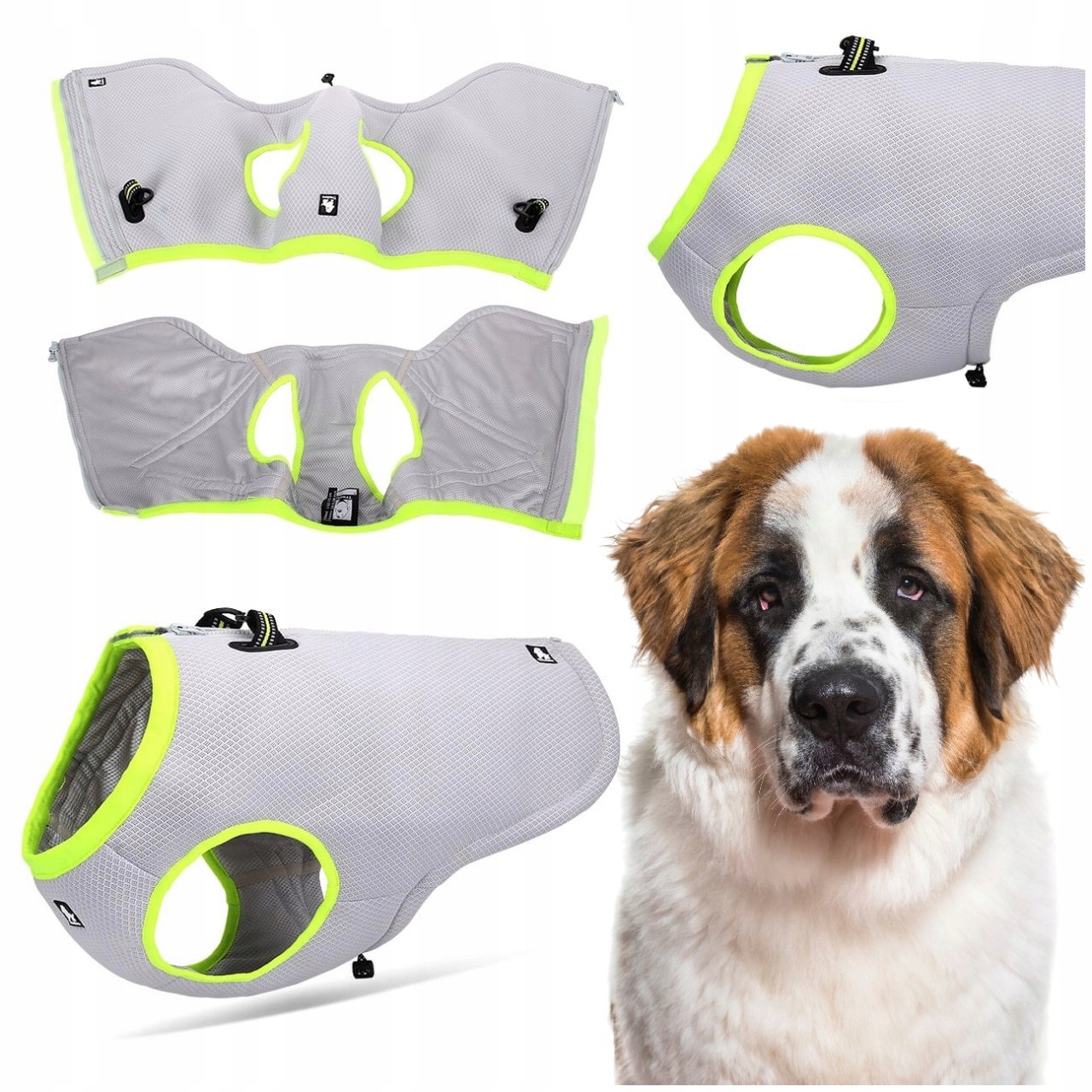 Chladící Vesta Pro Psa S Lehkým Postrojem Pro Psa Truelove Žlutá Velikost XXL