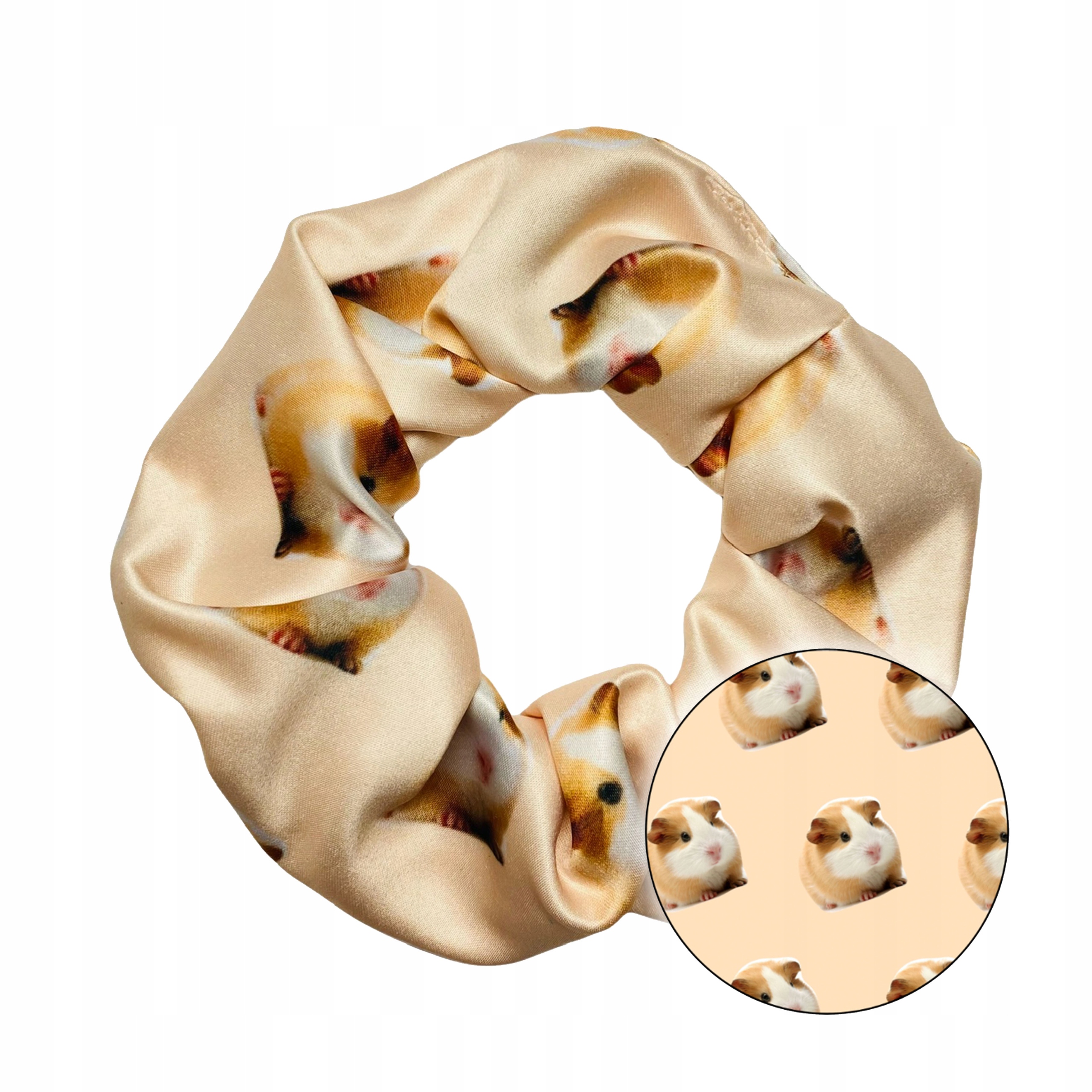

Scrunchie ze Świnką Morską gumka do włosów