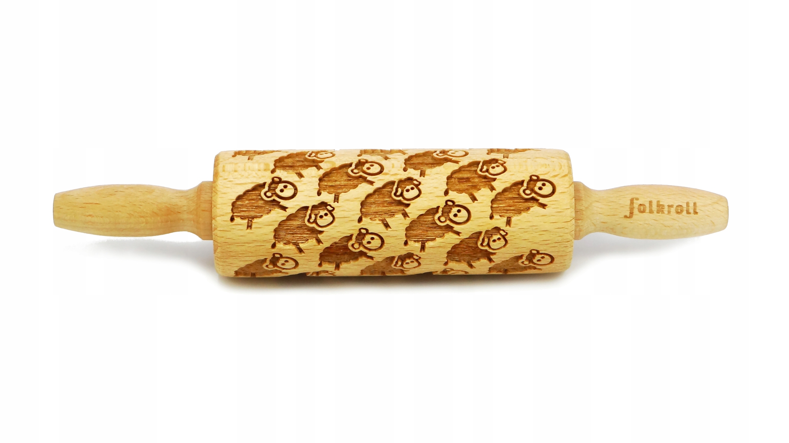 Wałek grawerowany wzór OWCE, junior