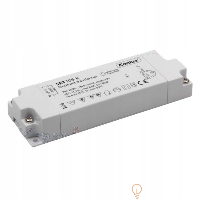 

Transformator elektroniczny SET105-K 35-105W 12V I