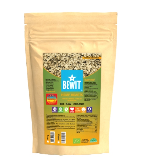 Levně Bewit Konopná semínka loupaná, Bio 500 g
