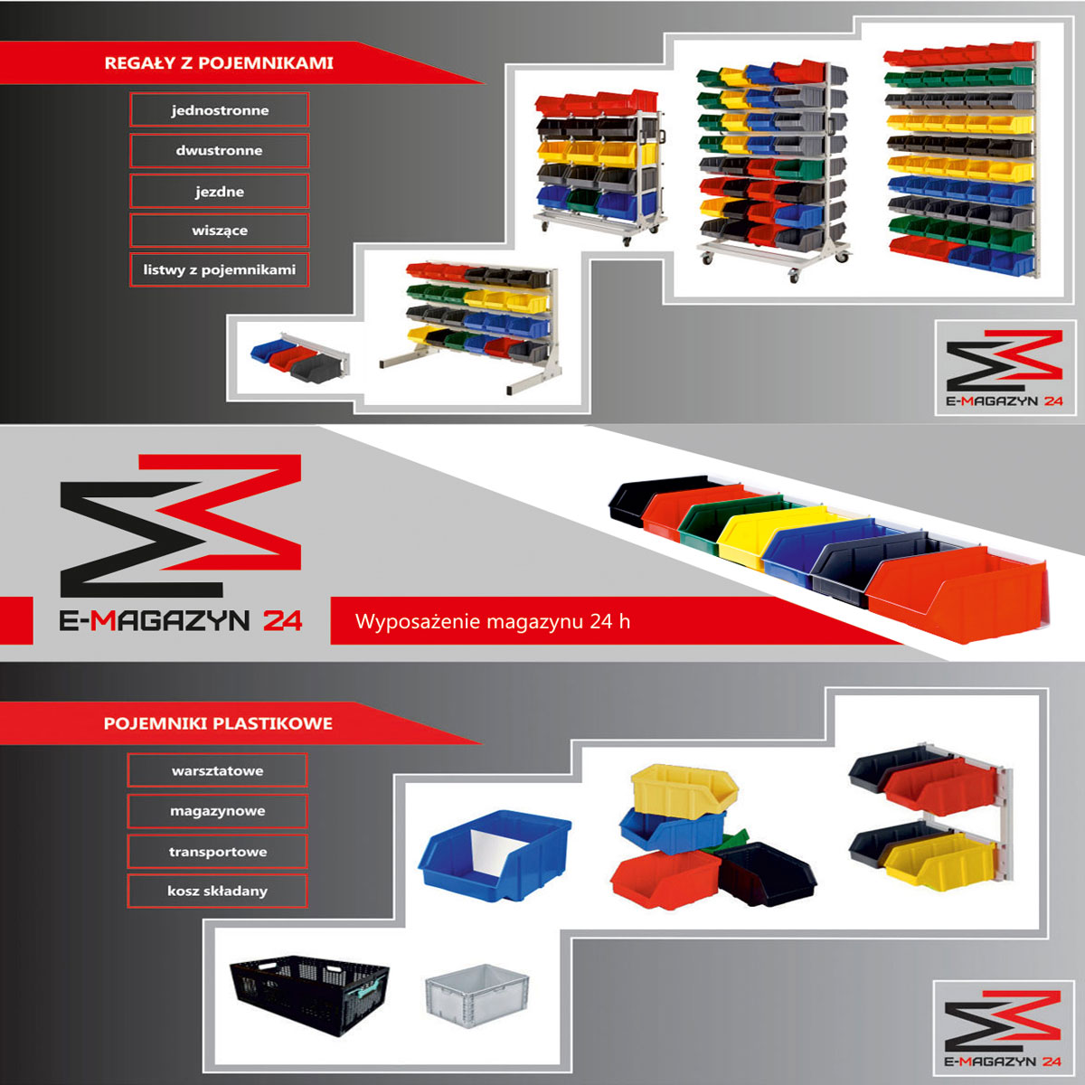 POJEMNIK MAGAZYNOWY 80x60x42 Z OKNEM INSPEKCYJNYM Marka Qbox