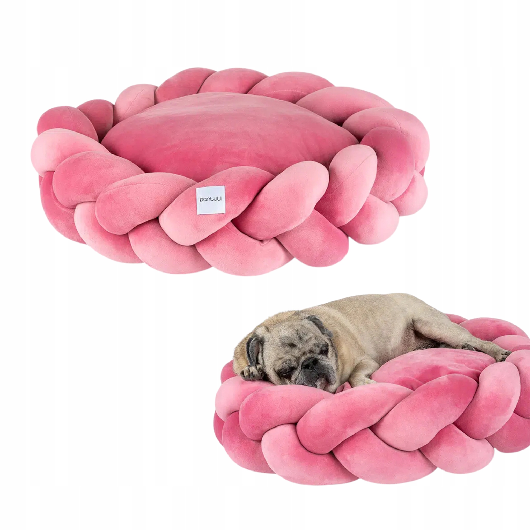 Elegantní pelíšek pro psa Elżbieta růžová barva #80 M