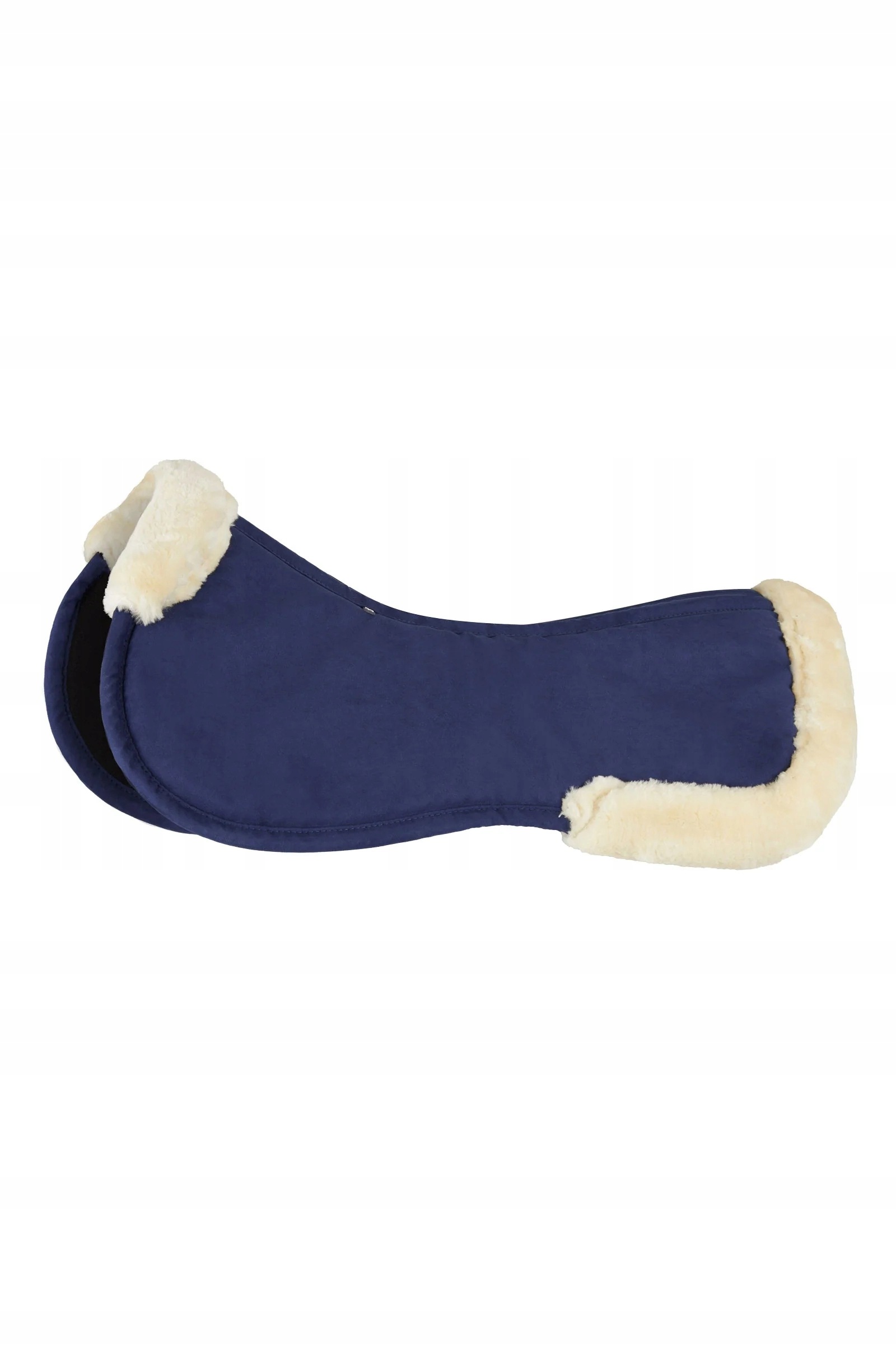 Podsedlová dečka pro koně Horze Memory Foam s kožešinou, modrá, Pony