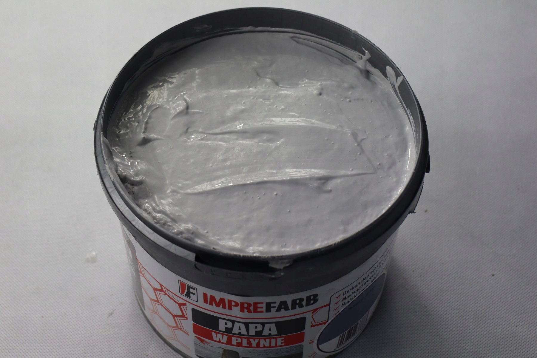 PAPA W PŁYNIE UNIWERSALNA FARBA FOLIA NA DACH SZARA 4 KG 5 KOLORÓW Marka Imprefarb