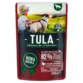 Levně Tula Krmivo pro psy s kuřecím masem a zeleninou v omáčce