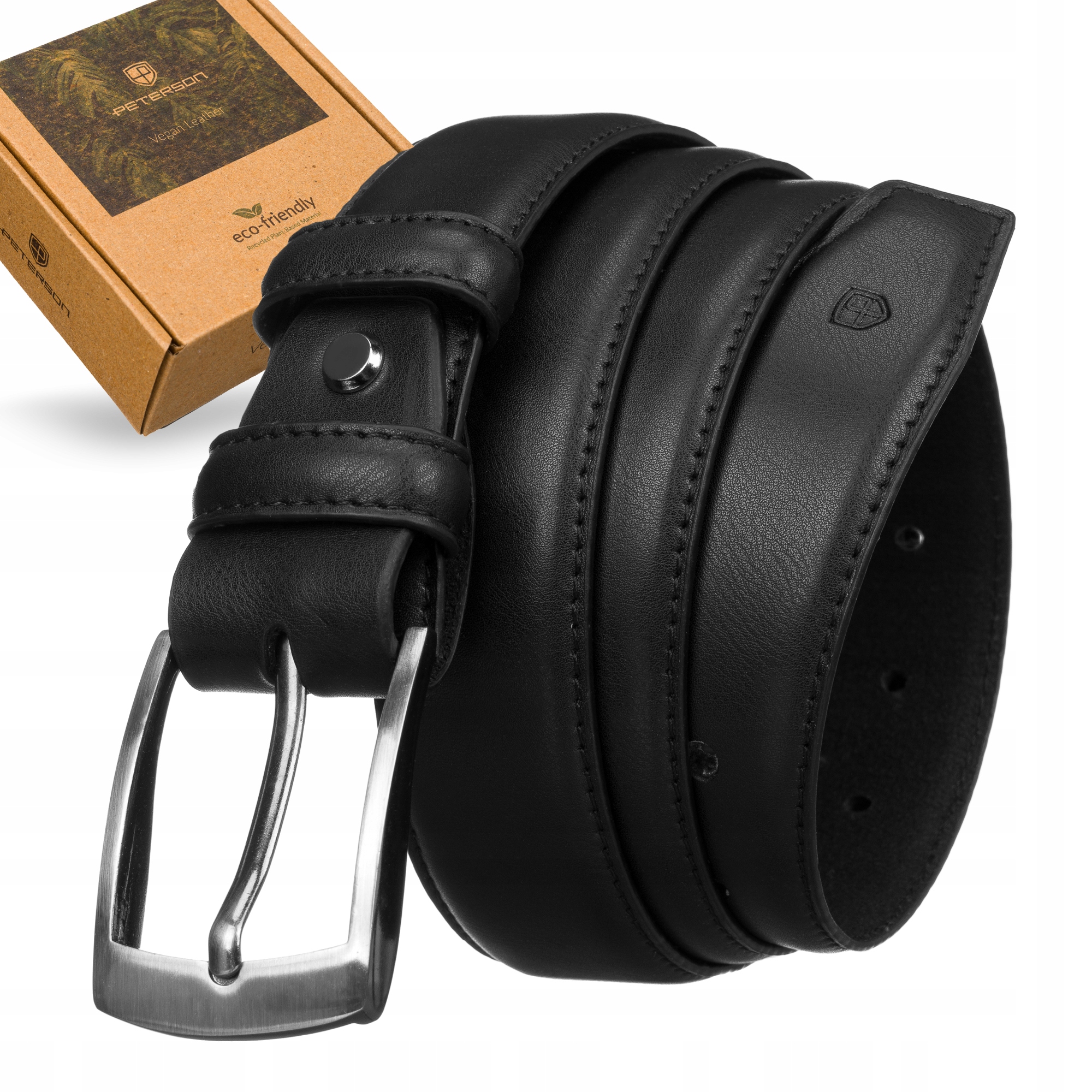 

Peterson pasek męski klasyczny ekoskóra w pudełku