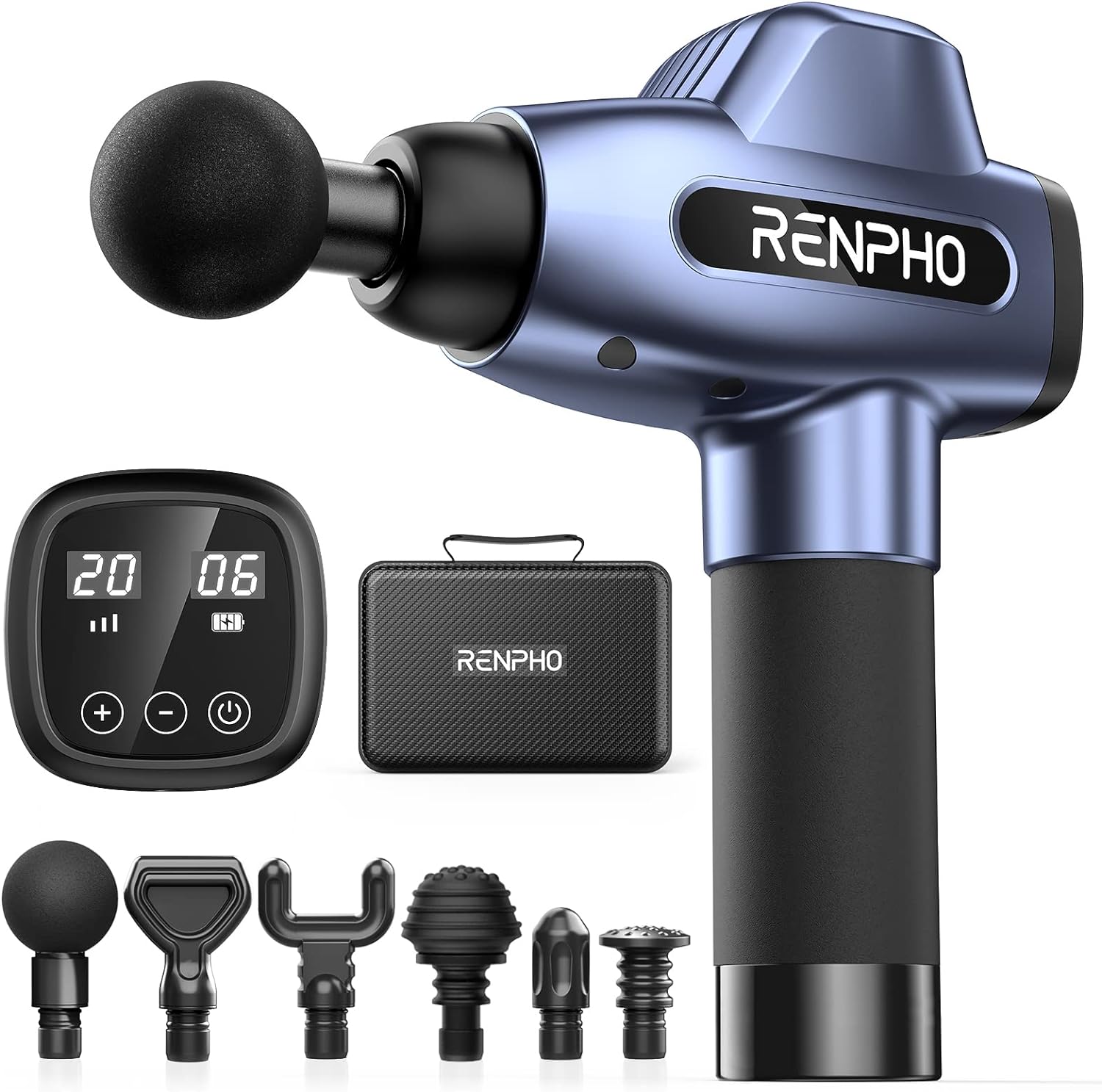 Renpho RF-GM168 pistolet do masażu z ekranem LCD 20 prędkości