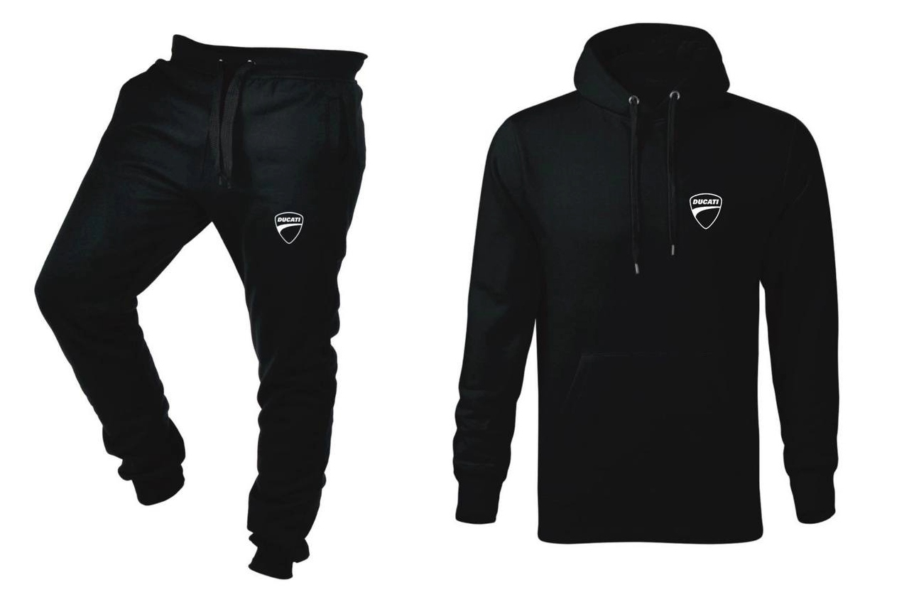Tepláková Souprava Teplákovka Ducati Mikina A Kalhoty Černá XL