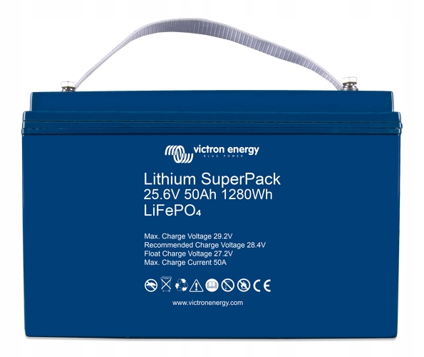 BAT524050705 - Акумулятор ve Lithium SuperPack 25.6 V / 50ah (M8)