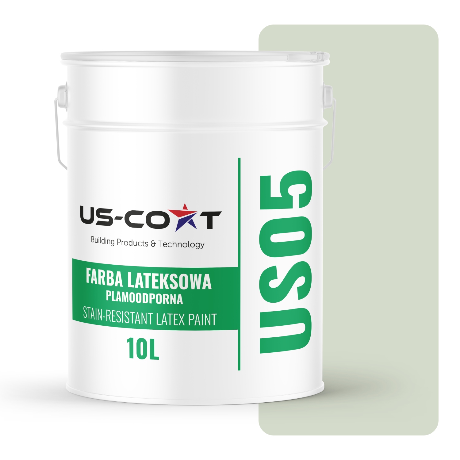 Latexová Farba Odolná Voči Škvrnám Olivová Farba Svetlá H2068 10L Matná Na Steny