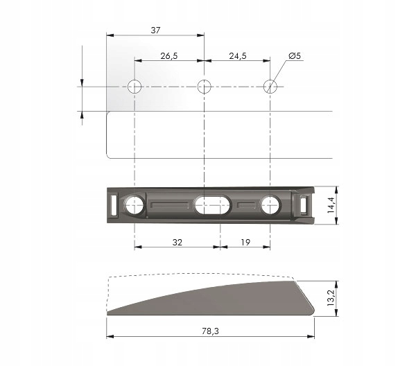 Osłona odbojnika 7 cm K-Push Strong Italiana adapter tip-on biały Marka Italiana Ferramenta
