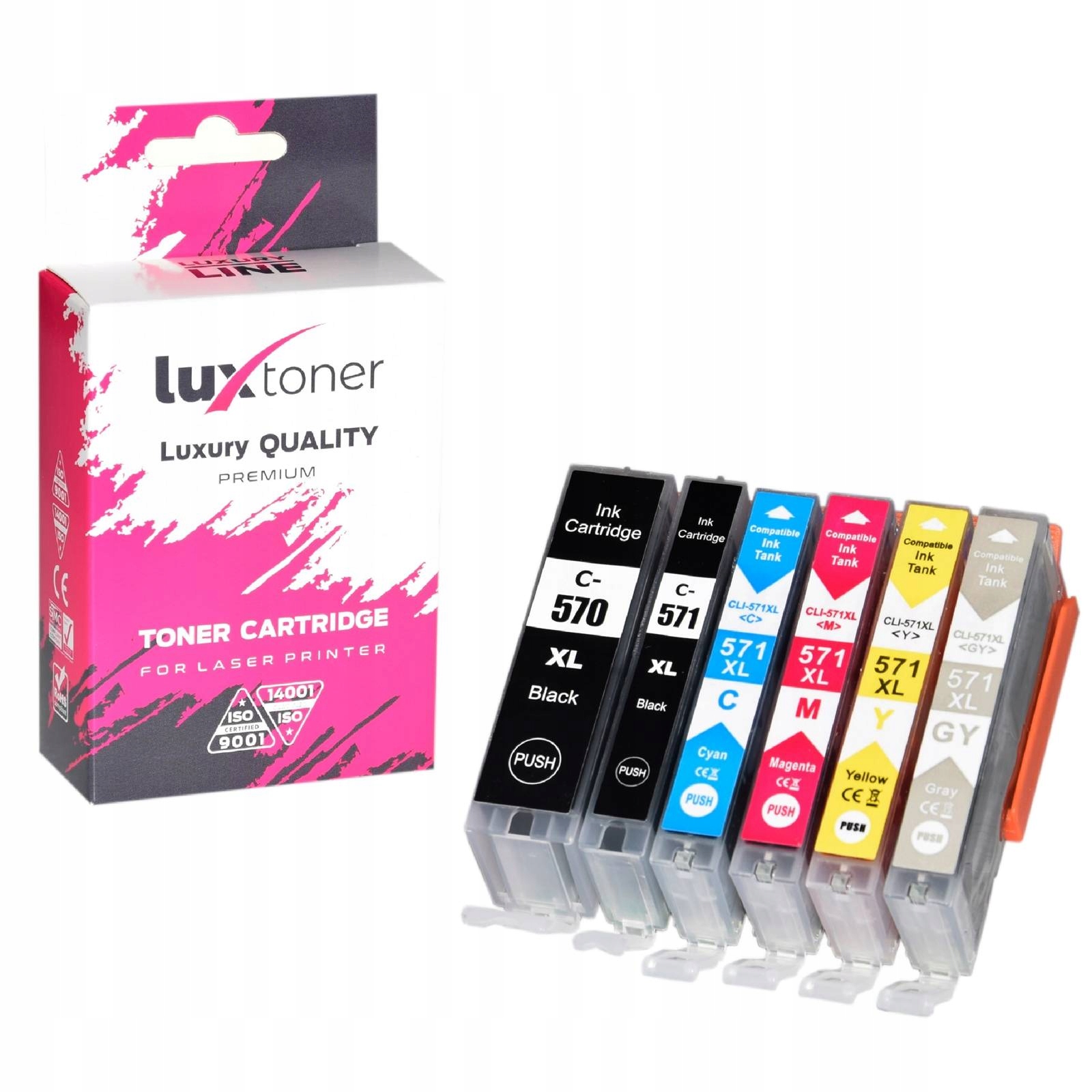 

6x Tusze Do PGI570XL CLI571XL MG5750 MG6850 MG7750