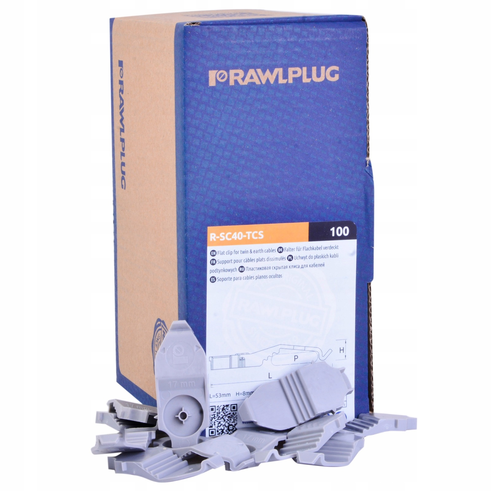 RAWLPLUG UCHWYT KABLE PODTYNKOWE SC40-TCS 100SZT
