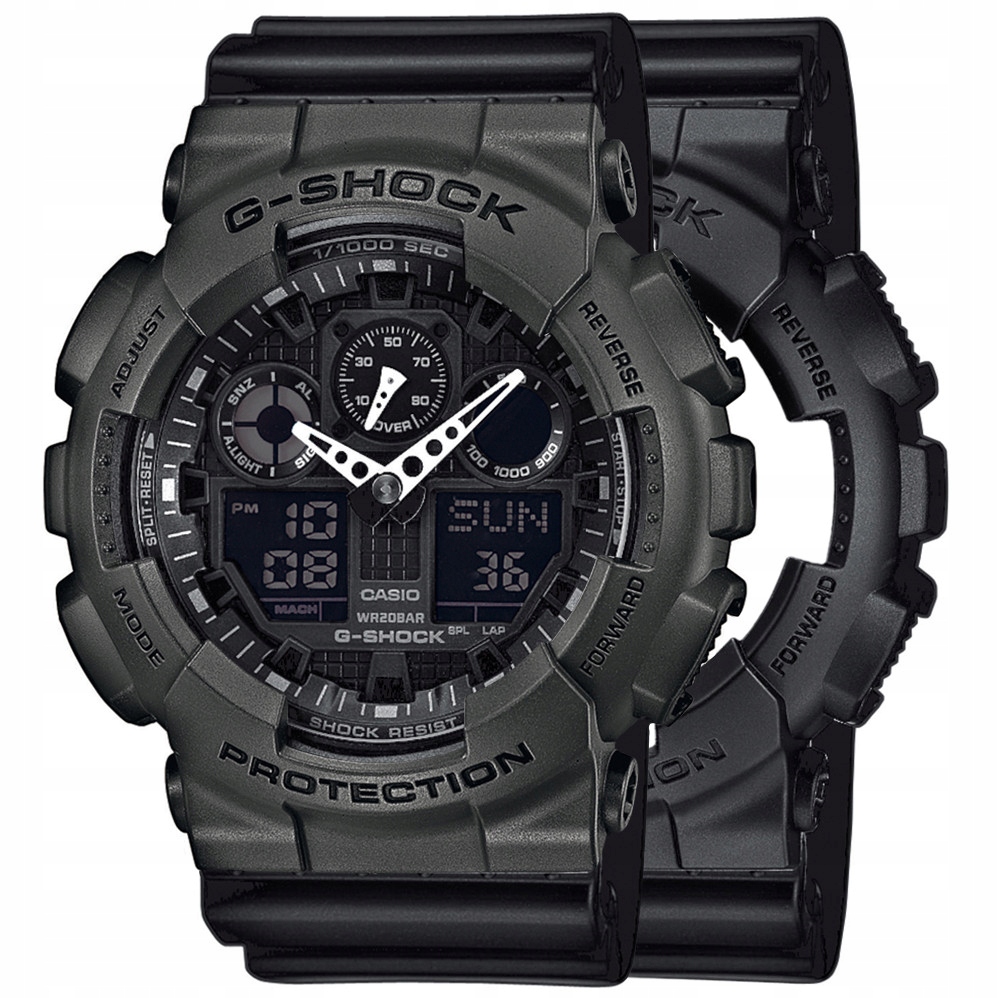 Hodinky Casio G-Shock Set GA-100-1A1ER Bezel 10467795 Řemínek 10347688