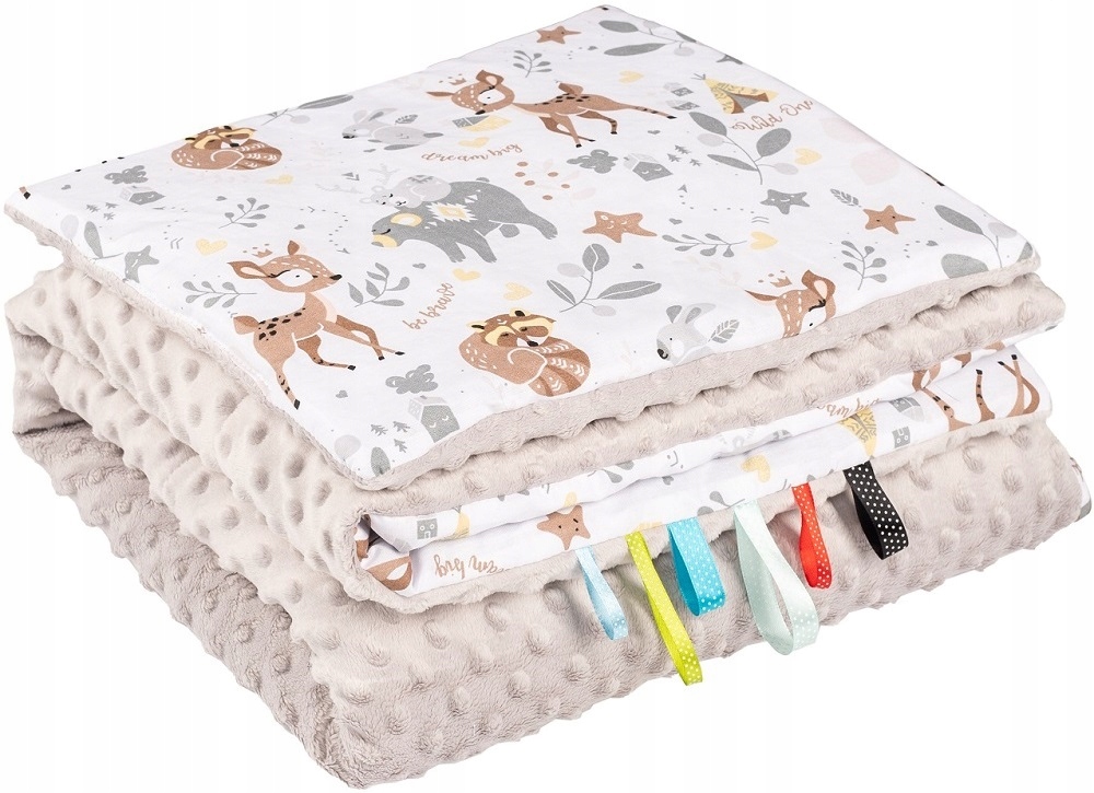 

Komplet Minky Kocyk 75x100cm Kołderka Poduszka