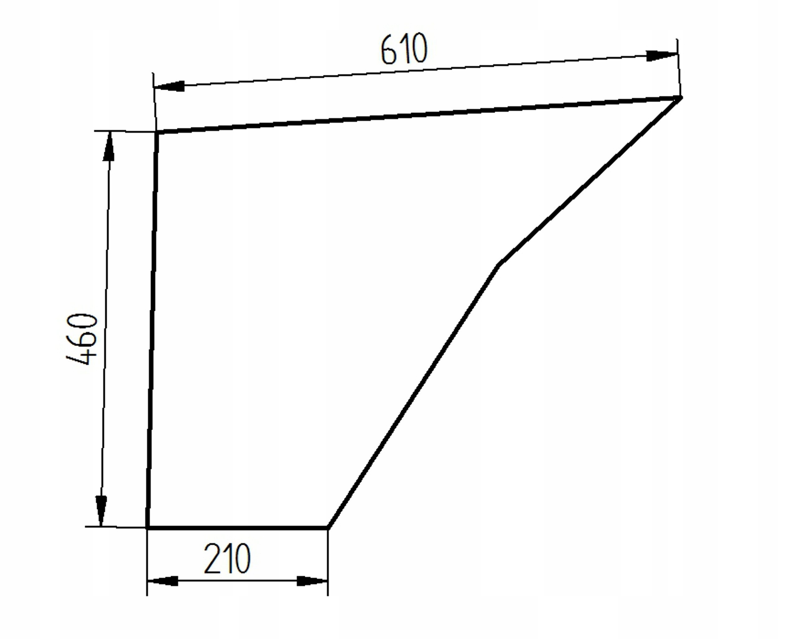sklo Fendt Farmer 103 104 105 106 108 spodní dveře
