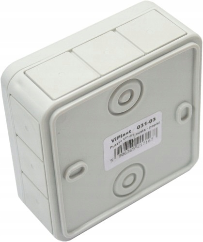 PUSZKA NATYNKOWA HERMETYCZNA 85x85x37 400V IP55 Marka Viplast