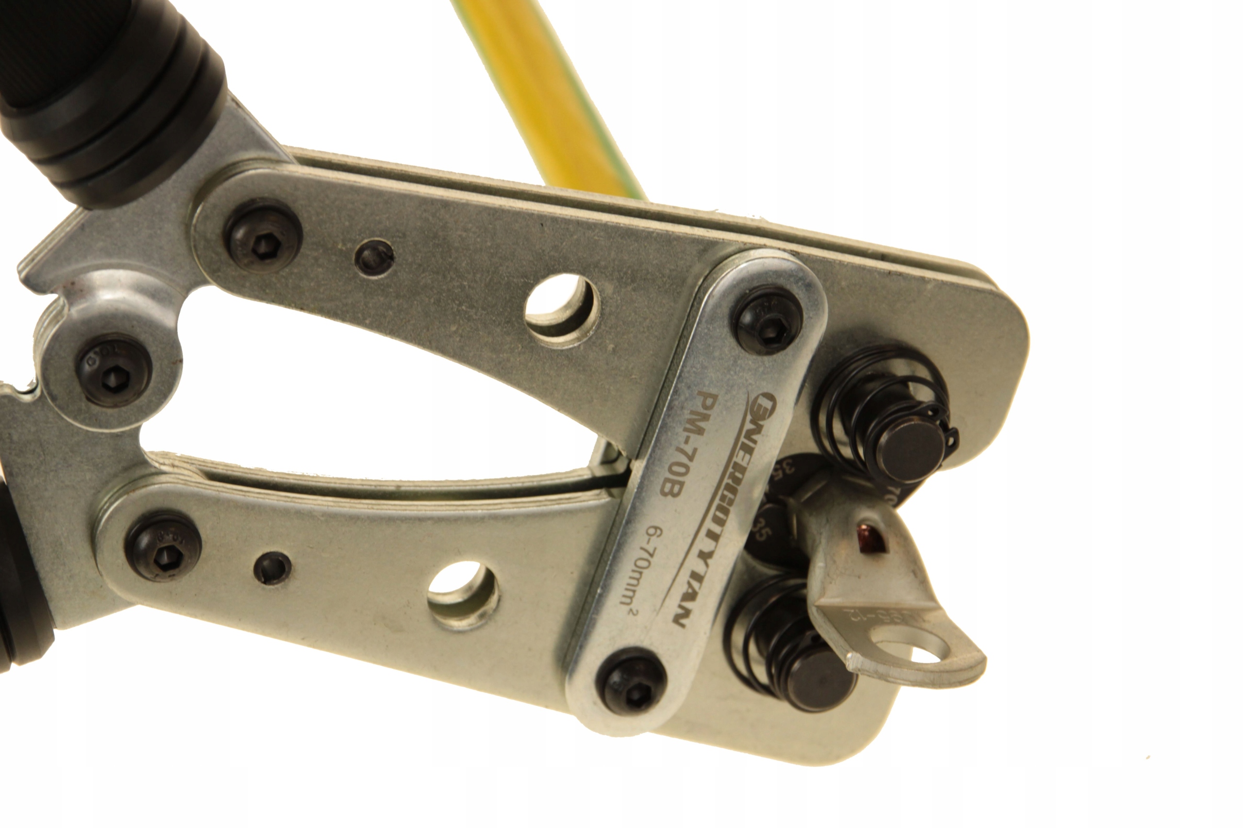 ZACISKARKA DO KABLI PRASKA DO TULEJEK KABLI 6-70 / 6-10-16-25-35-50-70 mm2 Maksymalny przekrój przewodu 70 mm²