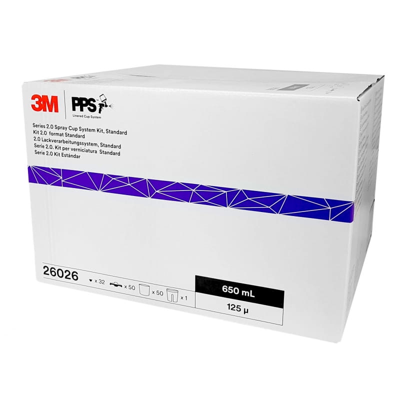 Kubki wewnętrzne miękkie 3M Pps 2.0 26026 Standard 650 ml zestaw 125m
